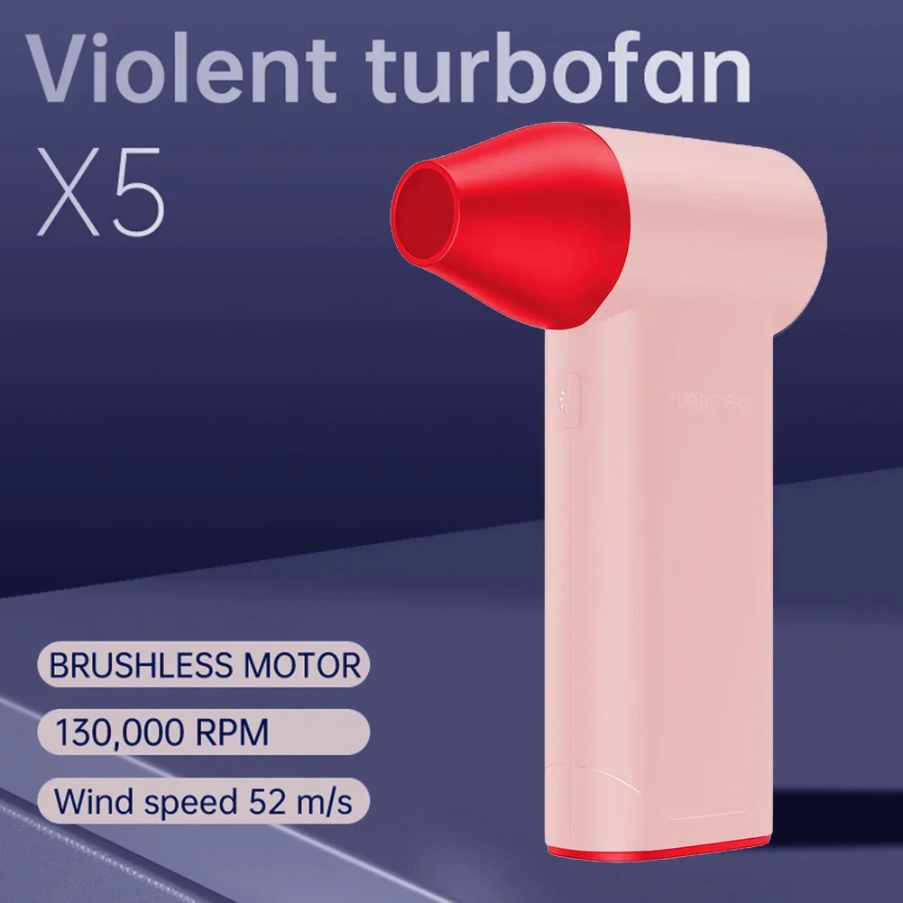 

Super Jet Fan Violent Turbofan 146x96x41mm 6-8.4V Black Brushless Motor Cleaning Tool DC 5V 2A Lightweight New