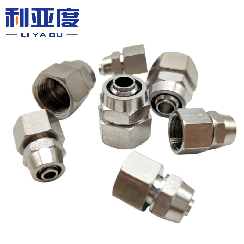30PCS PCF Pneumatic Fast Twist Fittings Air Tube Straight Push in Connectors Quick Fittings For 4/6/8/10/12mm Hose Tube