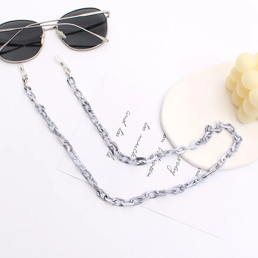 Acryl Gläser Kette Mode Hals Ketten Lanyard Anhänger Maske Halter Brillen Frau Seile Schnur Für Gläser Sommer Zubehör – Detail 34