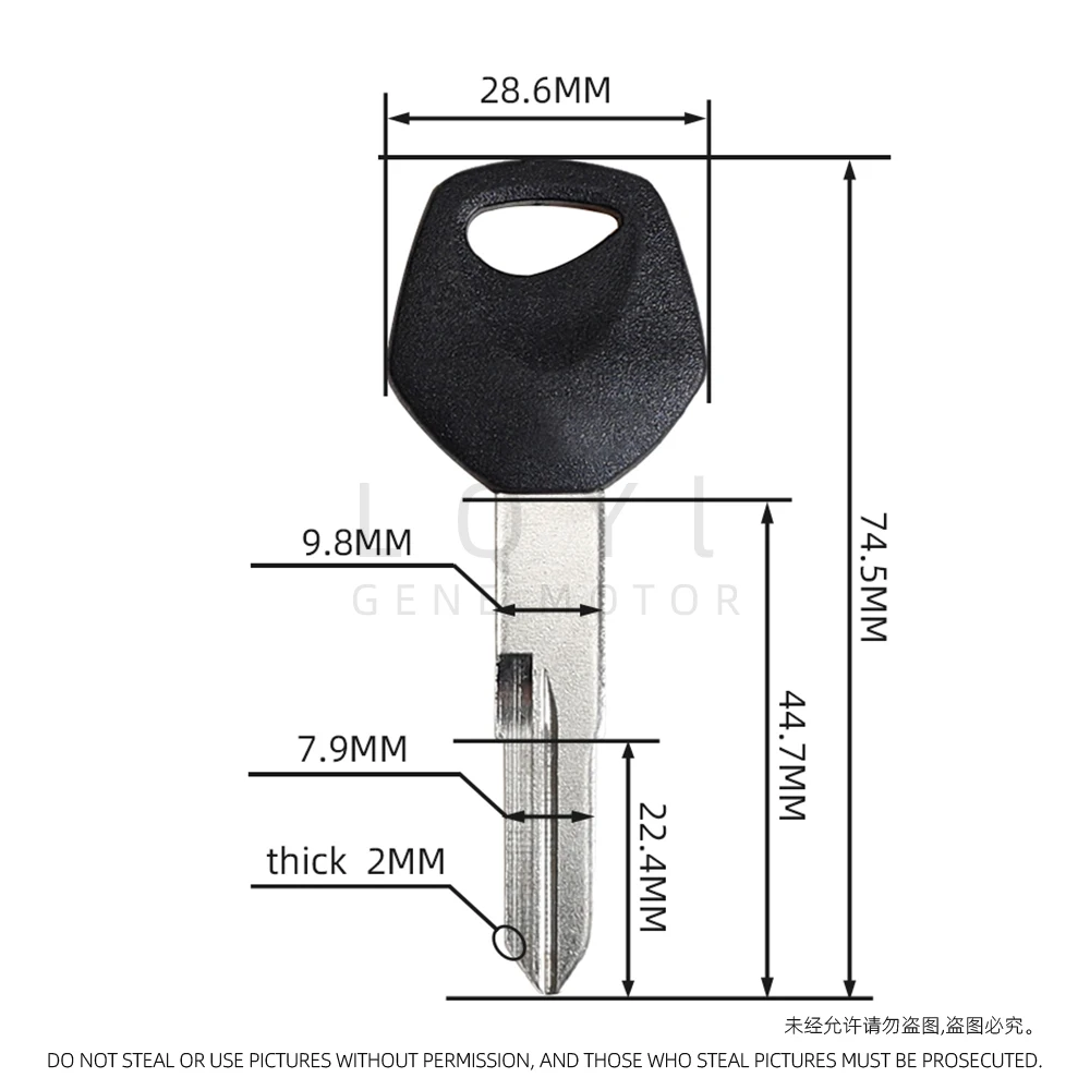 1Pcs Blank Key Motorcycle Replace Uncut Magnet Keys motorcycle keys motorcycle key accessories For SUZUKI GZ150 GZ150-A GN125-C GN125-F GN 125 EN125 EN 125