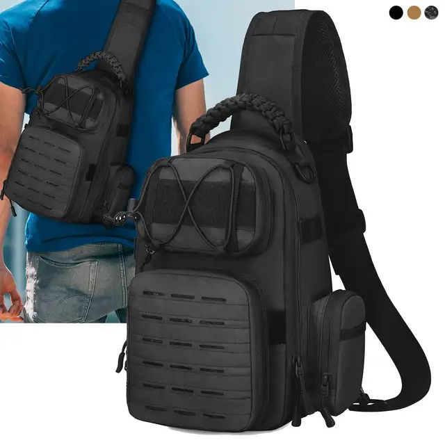 HUNTVP 10L Mini MOLLE Tactical Backpack - Lightweight Military Daypack For Hiking & Camping - View #6