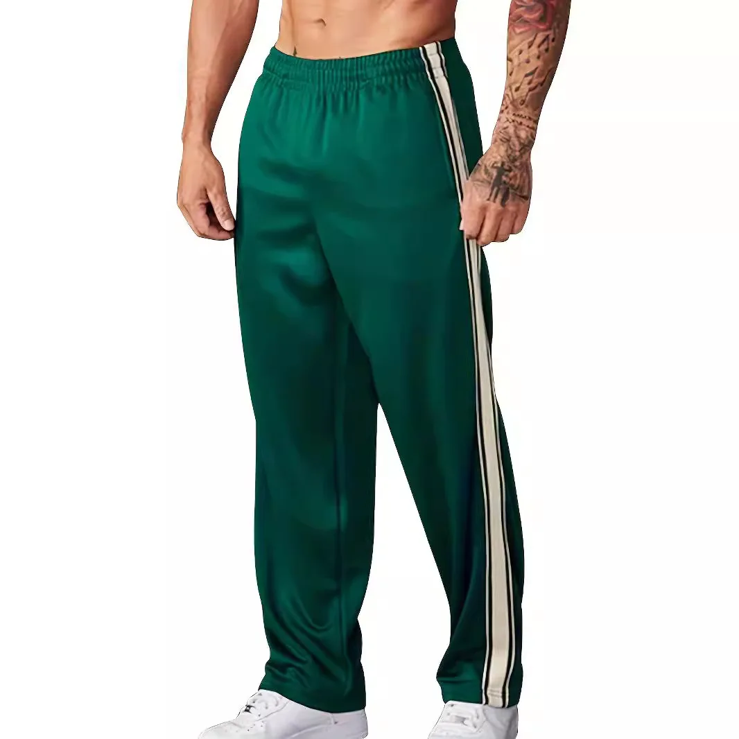 Pant men 2026 casual European new Spring/Summer elastic waist casual sports pant fitness Muscle running men's trousers