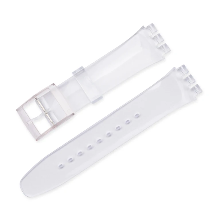 Vibrant Silicone Watchband - Colorful Rubber Replacement Strap in Pink & Black