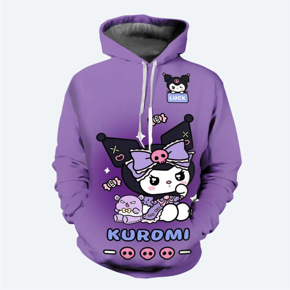 thumbnail image 1 of Sudadera con capucha de Hello Kitty para niña, estilo nuevo de otoño e invierno, con estampado 3D, para niños, moda urbana, informal, 1 of 5