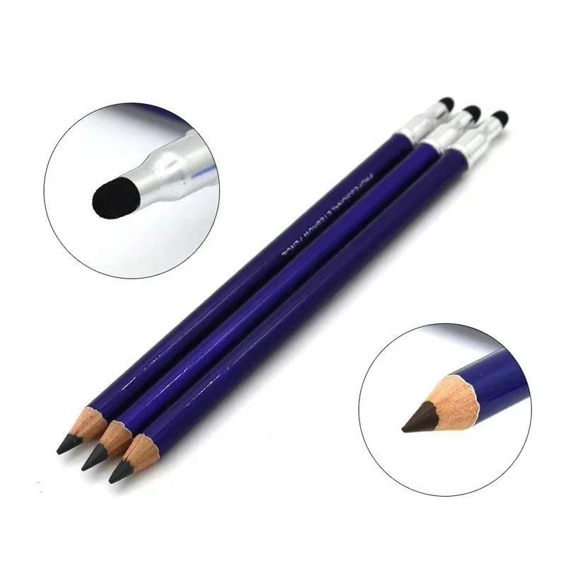 Microblading Semi-permanent Makeup Tattoo Eyebrow Pencil Positioning Double Head Waterproof Eyebrow Tint Enhancer Makeup Pencil