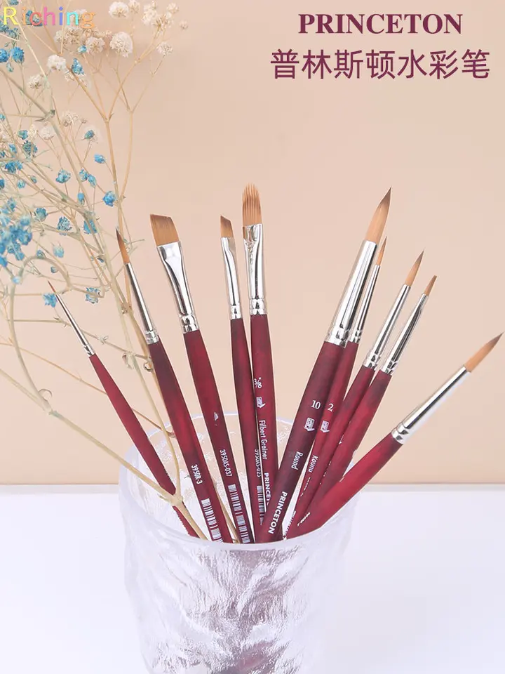 Princeton Mixed-Media Brushes for Acrylic, Oil, Watercolor Series 3950,  Unique Blend of Multiple Synthetic Filaments