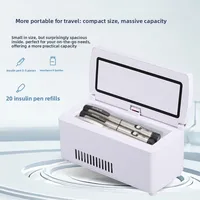 Boîte réfrigérante portable pour insuline, réfrigérateur médical 2-18 degrés, conteneur réfrigéré pour voyage, extérieur et usage domestique 2