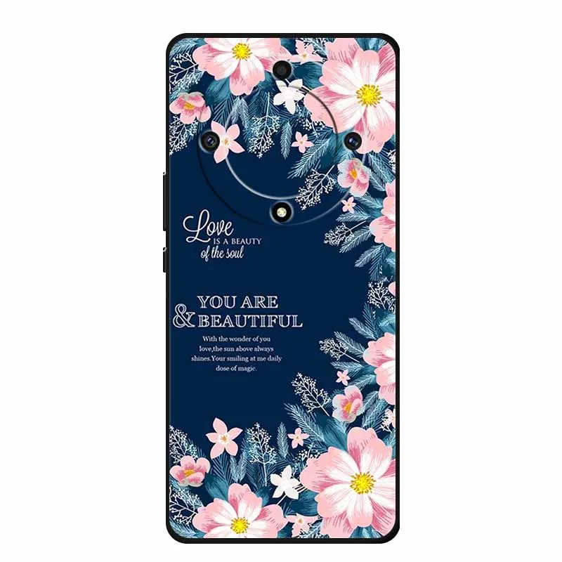 Stylish Painted Soft Silicone Back Cover for Honor X9a – Protective and Popular Coque