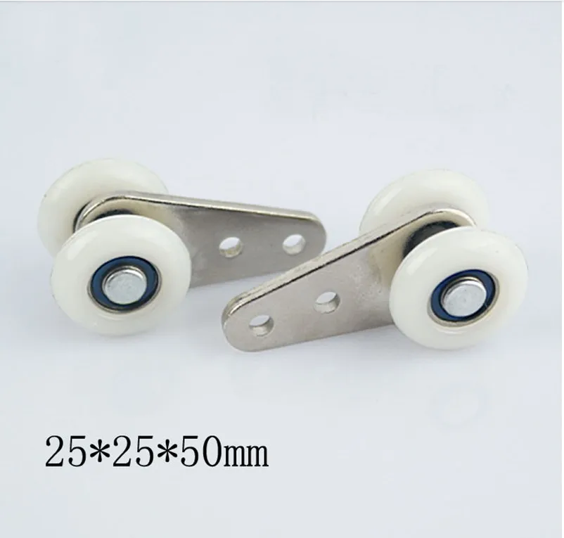 12pcs window curtain parts hanging double wheels with bearing round wheel heavy curtains crane | Обустройство дома