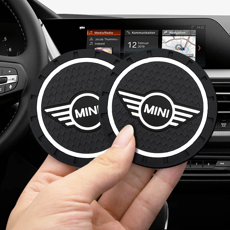 1/2Pair Car Waterproof Pads Car Waterproof Pads Black Anti-Skid Pads Auto Parts For Mini Cooper S 2011-2013 R56 R50 R53 F56 F55 R60