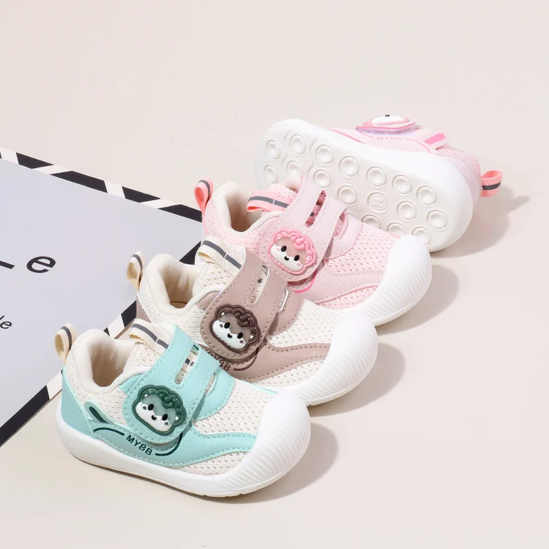 0-2 Years Old Children Boys and Girls Casual Shoes Fashion Design Mesh Breathable Non-slip Unisex Prewalker Shoes First Walkers 2