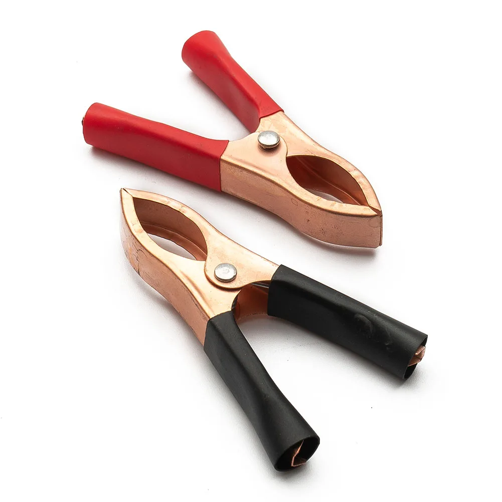 

30A Copper-plated Alloy Car Alligator Clips Battery Clamps Crocodile Clip Aligator Clips 70mm For Voltage Testers 2/10/20Pcs