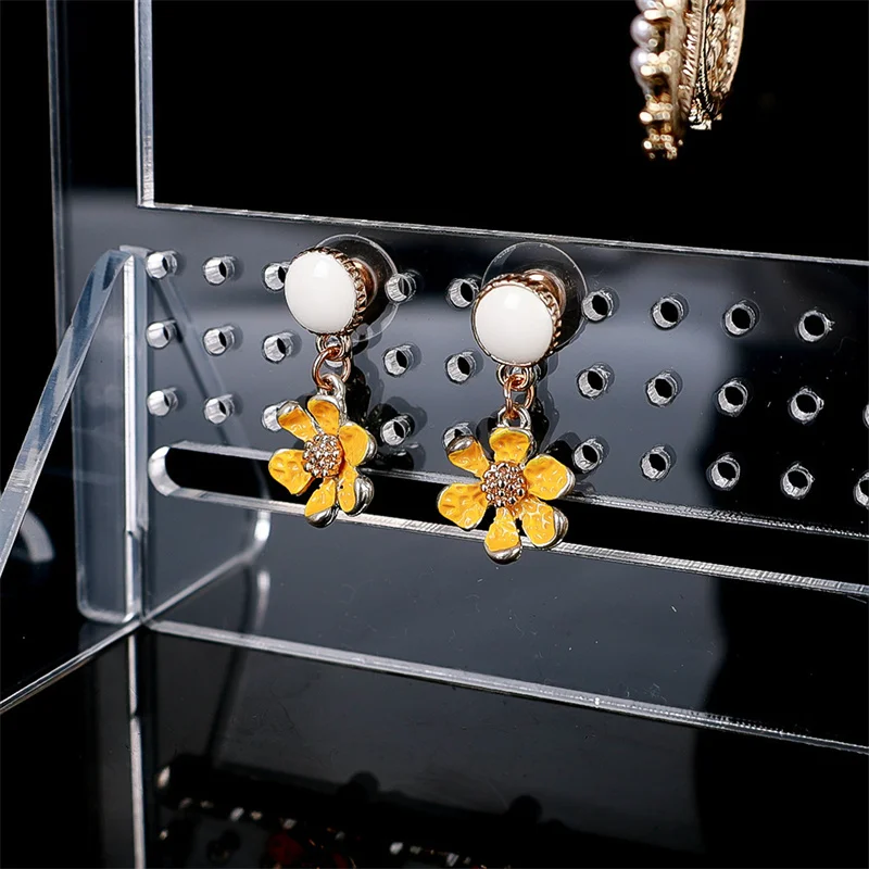 Coat Hanger Earrings Stand Organizer Hanger Shape Tabletop Jewelry Display Holder Earring Showing shelf Earrings Storage Gift