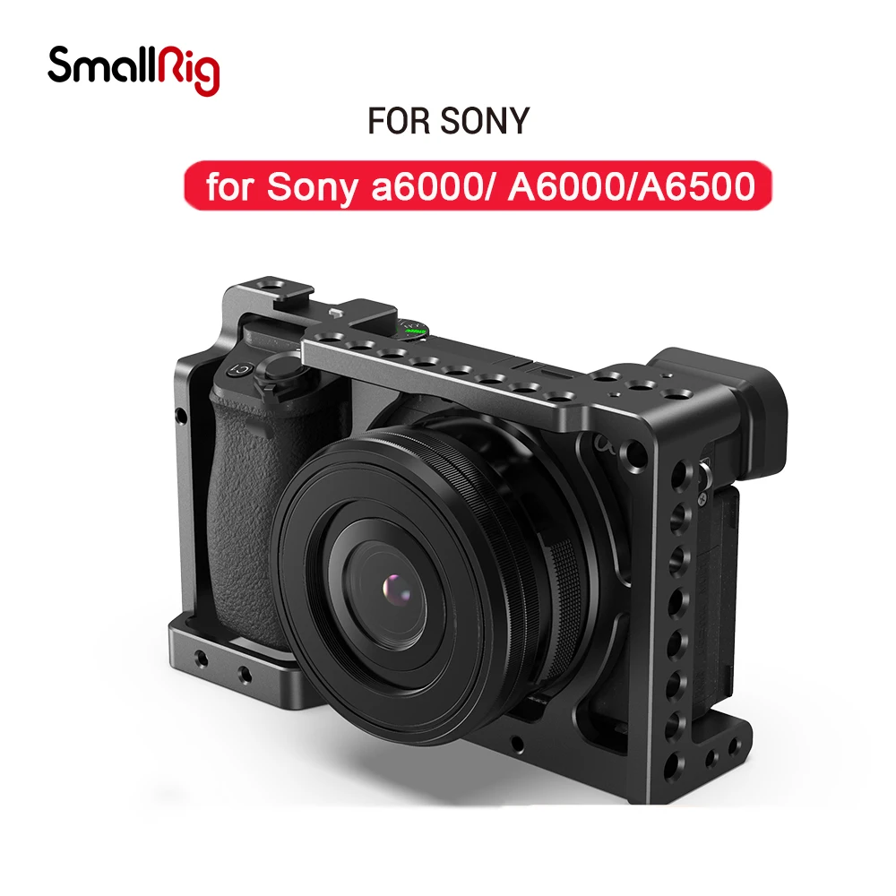 SmallRig 1661 Camera Cage with cold Shoe threaded for Sony A6500/A6300/A6000 