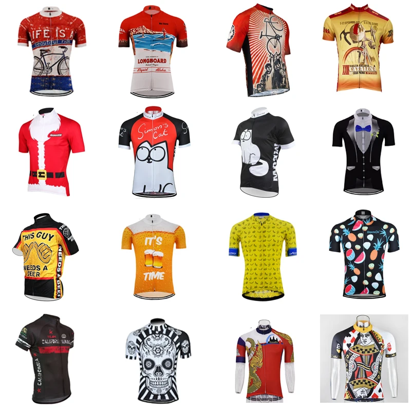 

Beer Cycling Jersey Cambodia Bike Clothing Bicycle Wear Short Sleeve 17 Models Arbitrary Choice