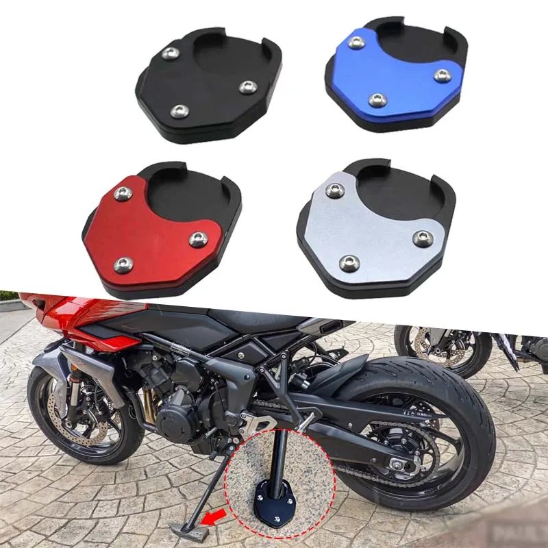 

Motorcycle Kickstand Extension Fit For Tiger660 Kickstand Extension Foot Side Stand Enlarge Plate Pad Tiger Sport 660 2022 2023