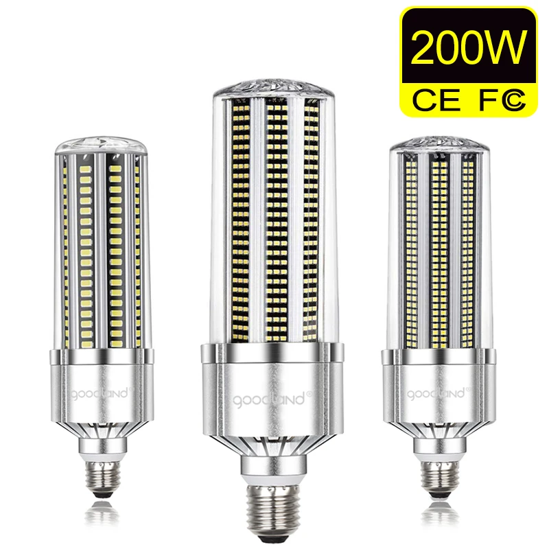 cascade Waakzaam Shetland 200W Led Bulb E27 E40 Led lamp 110V Light bulb 220V LED Lights Aluminum  Corn Light For Warehouse Factory Lighting Restaurant| | - AliExpress