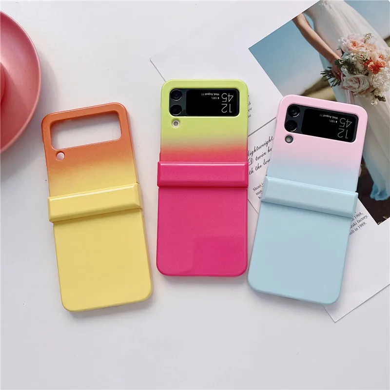 Bling Glitter Case For Samsung Galaxy Z Flip 3 5G Full Protection Ultra Thin Hard Pc Shockproof Phone Cover For Samsung Z Flip3