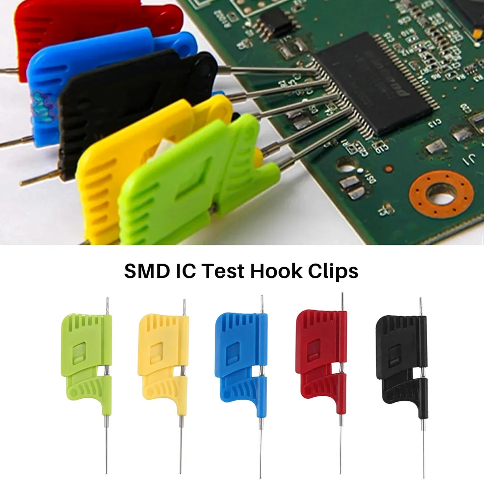 10Pcs SDK08 Test Clip SMD IC Test Hook Clips for Electrical Testing Ultra Small Clip Test Chip DY