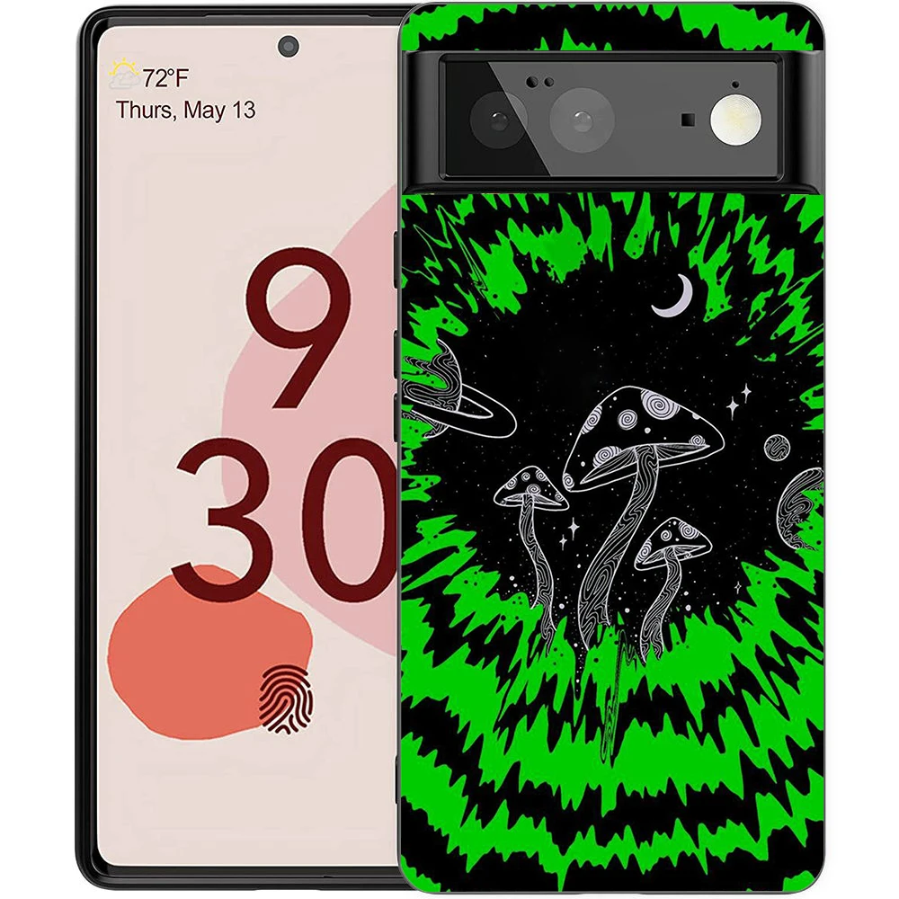 Pilz Telefon Fall Abdeckung für Google Pixel 8 7 6 7a 6a Pro 5g stoß feste Silikon weich 9 pro xl 8 pro 5g Shell Hüllen Taschen TPU – Detail 2