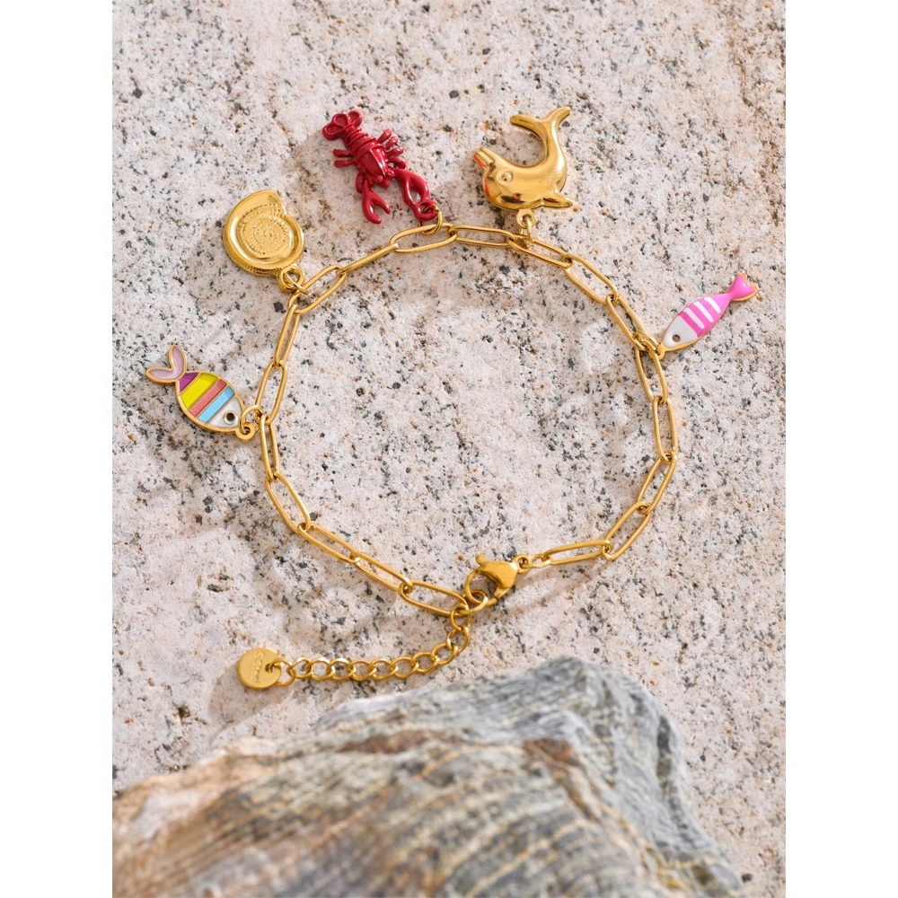 Yhpup Stainless Steel Bracelet for Women Summer