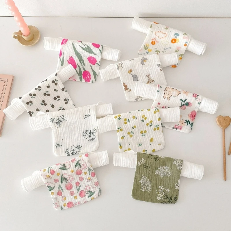 

Детские полотенца для спины, полотенце для новорожденных, впитывающее пот хлопковое полотенце, 4 слоя, детское полотенце для