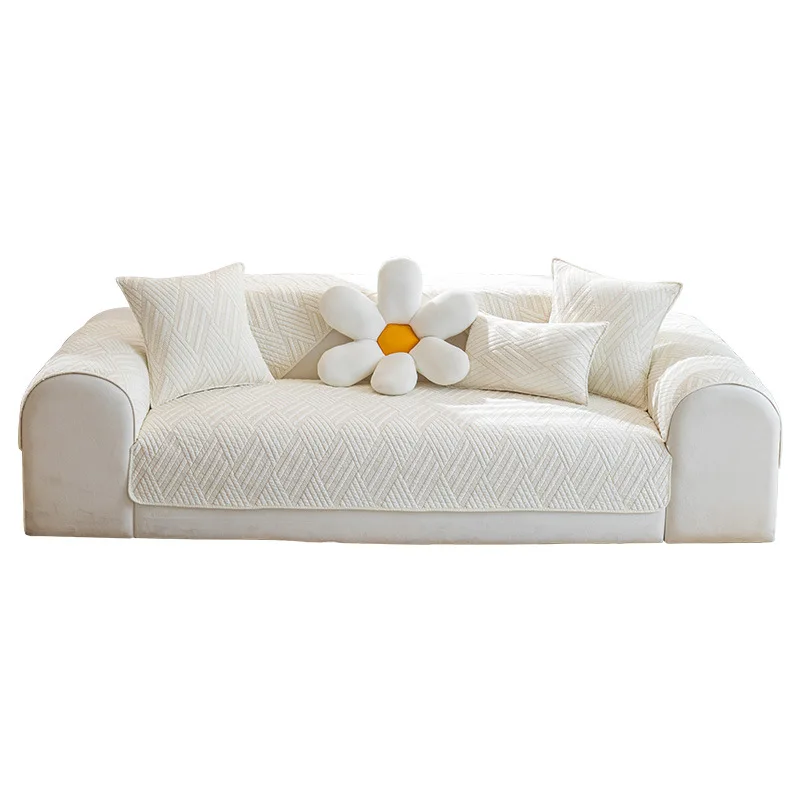 Cotton Fabric Four Seasons Universal Non-Slip Sofa Cushion Modern Simple Combination Sofa Cushion Cover Towel 3
