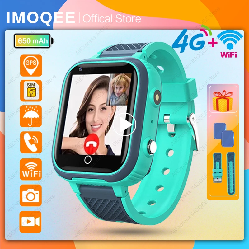 

New Smart Watch Kids GPS 4G Wifi LT21 Tracker Waterproof Smartwatch Kids Video Call Phone Watch Call Back Monitor Smartwatch