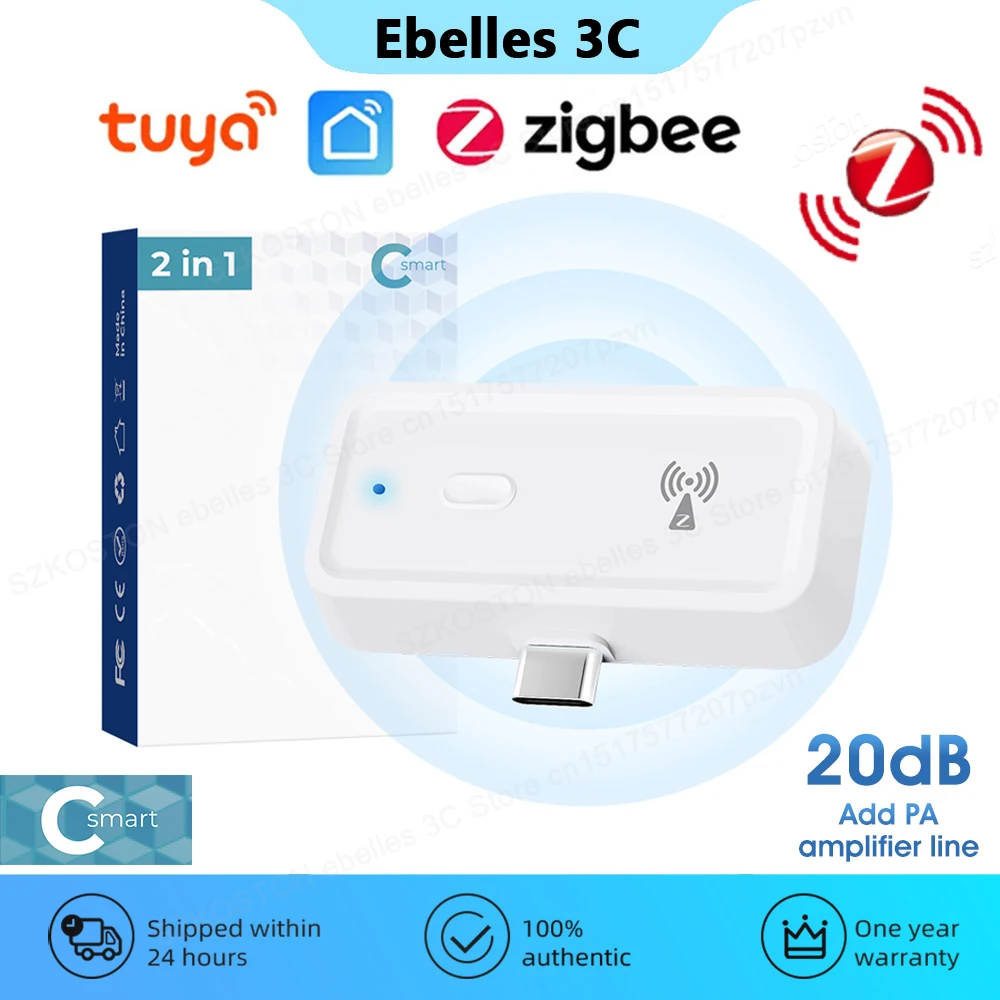 Tuya ZigBee Signal Repeater Type C Port Amplifier Extender for Smart Home Automation Devices Need ZigBee Hub Smart Life APP 1