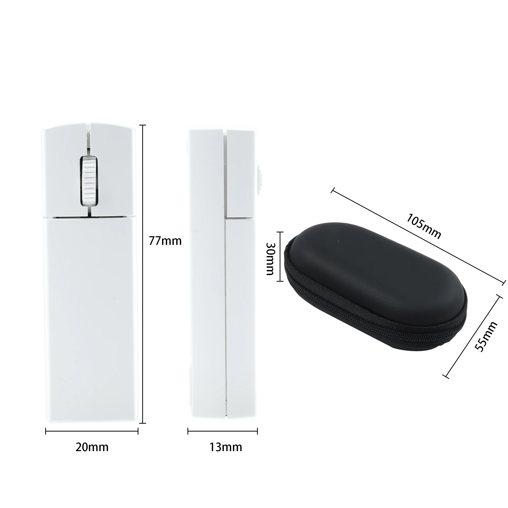 2.4G Wireless Mute Button Mini Office Mouse Rechargeable Harging Suitable For Home Office PC,Laptop Mini Mouse(With Mouse Box)
