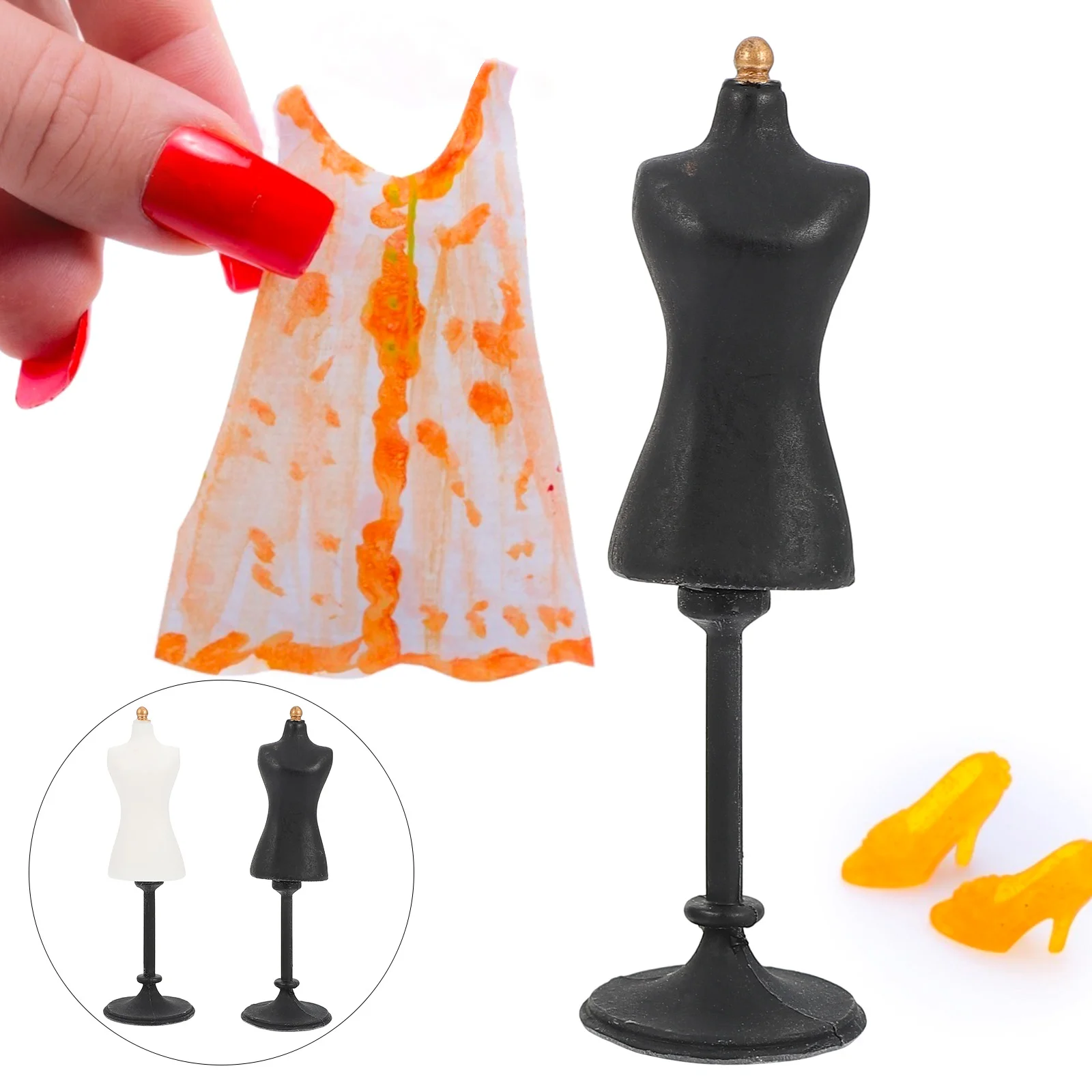 

Nuobesty Home Decor Miniature Female Dress Form for 1:12 Scale Lanscape Garden and Girls Dresses