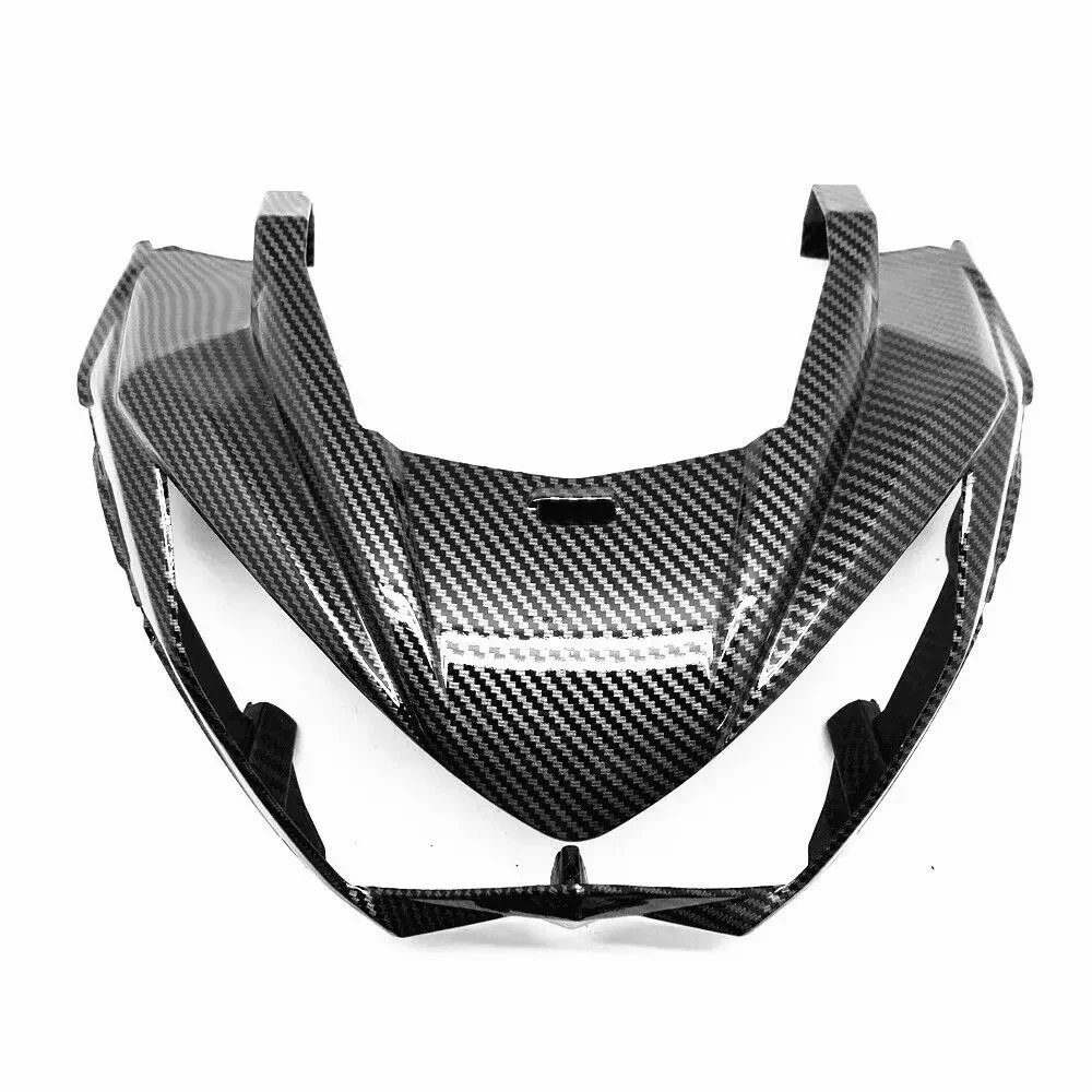 

For Kawasaki Z250 Z300 2013 2014 2015 2016 2017 Upper Front Nose Headlight Fairing Carbon Fiber Color