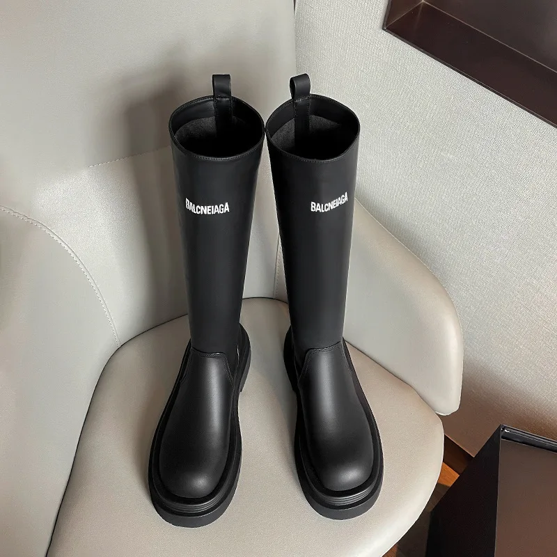 

Super boots for women but knee-high black platform thick heel high sense knight boots platform boots for women platform shoes