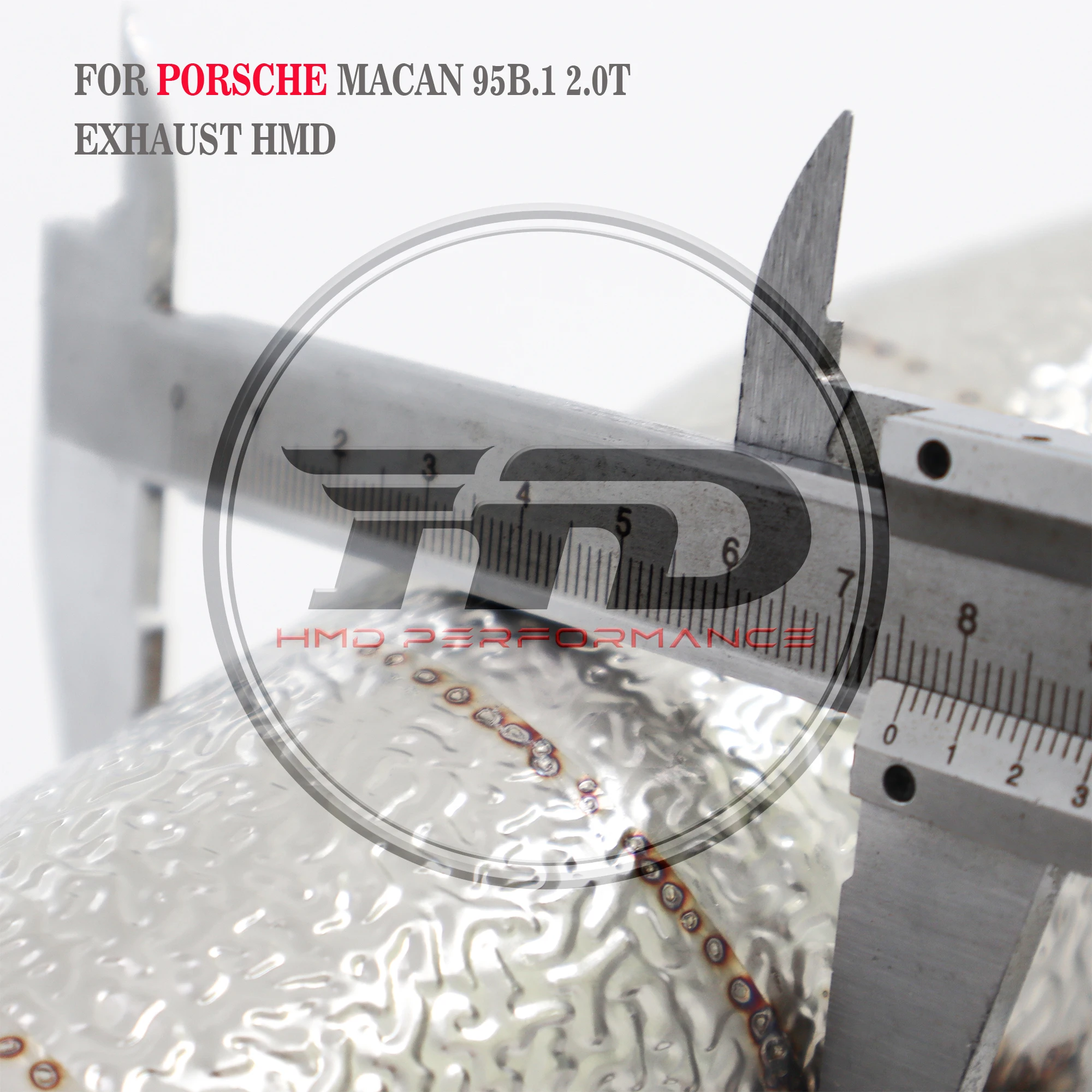 HMD 배기 시스템 고유량 성능 다운파이프, 포르쉐 마칸 95B.1 2.0T, 히트 쉴드 포함