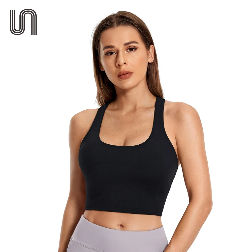 Womens Sports Bra Longline Crop Tank Top  Racerback Top Bra - Women's  Racerback - Aliexpress