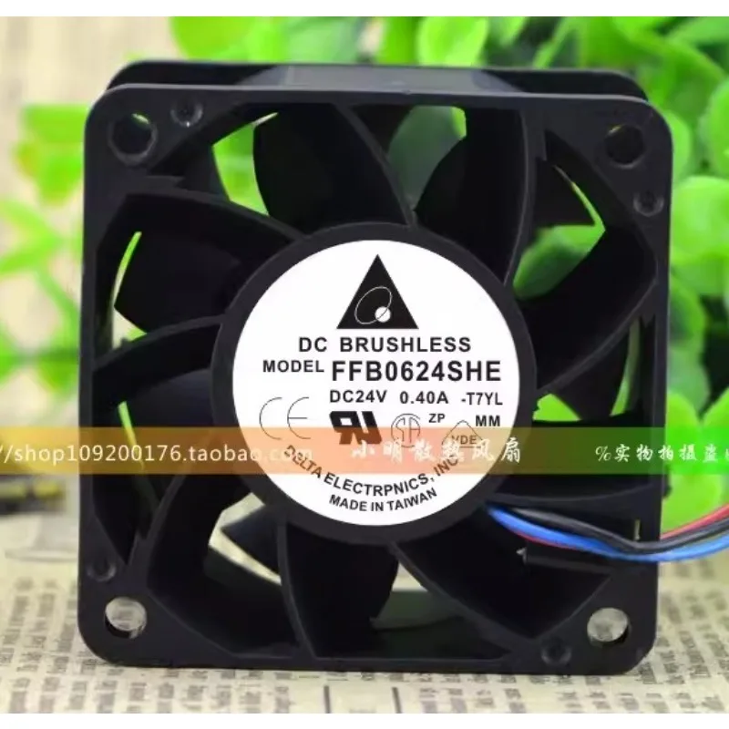 

New Laptop CPU Fan for Delta FFB0624SHE DC24V 0.57A 0.40A 6038 6cm Inverter Cooling Fan 60*60*38MM