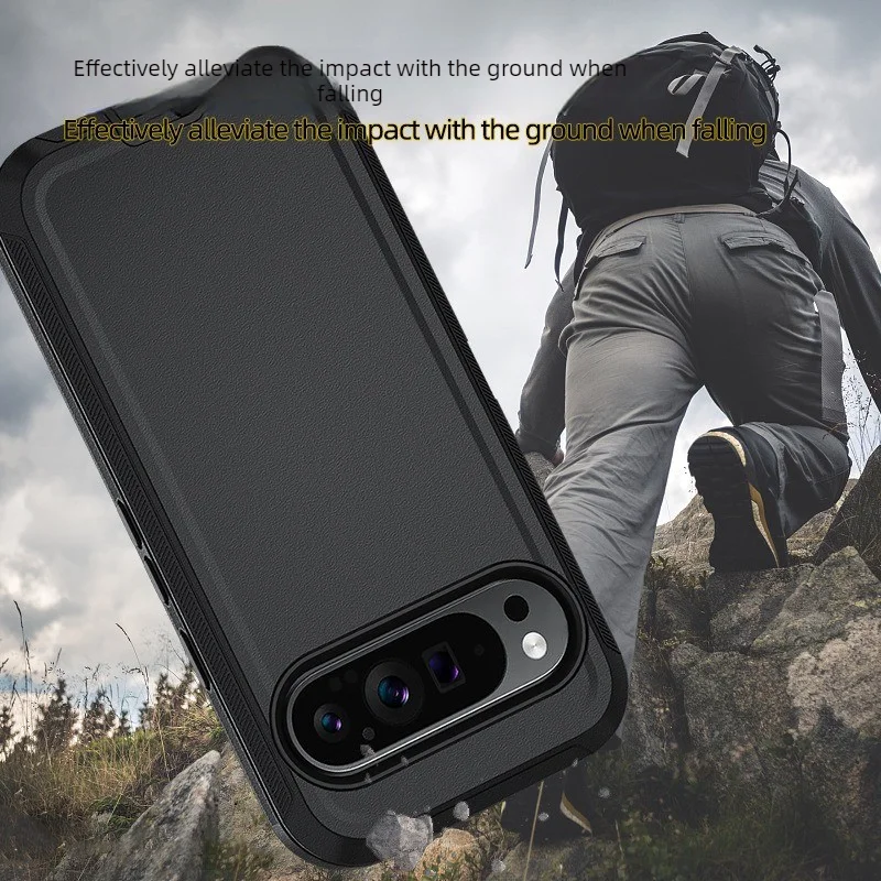 Rugged Hybrid Armor Shockproof Case with Belt Clip