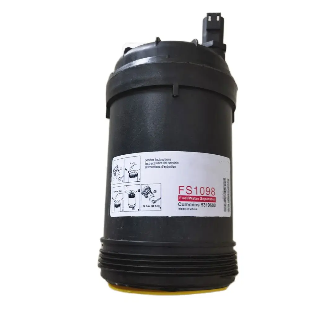 FS1098 Fuel Filter For Fleetguard Cummins Engine B6.7 L9 ISL8.9 FH21462  5308722 5319680 FS20038 Fuel Water Separation Filter