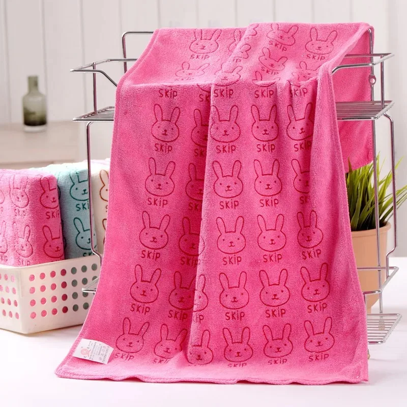 Pet Bath Towel Soft Lovely Cartoon 35*75cm Pets Dog Cat Puppy Super Absorbent Towel Dry Hair Super Large