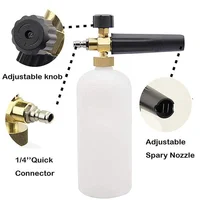 High - Pressure Washer Set - 300 bar, Multi - Purpose, 1L Foam Cannon, 5 Nozzles, M22 - 14 Connection, 1/4 Quick Connect 2