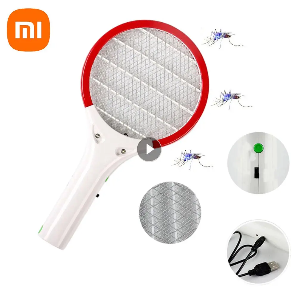 XIAOMI 전기 모기 킬러 플라이 스와터 트랩 USB 충전식 모기 라켓 곤충 킬러, 라이트 버그 Zapper