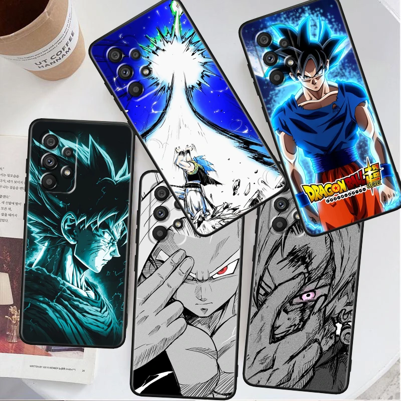 Милый крутой D-Dragon Ball Goku для Samsung A53 A52 A33 A32 A51 A71 A21S A13 A73 A50 A22 A23 A03 A72 A54 A12, черный телефонный чехол