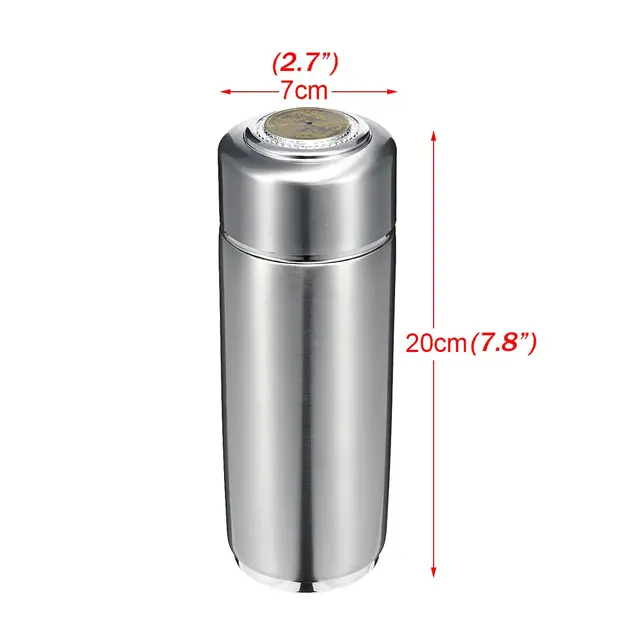 400ml Stainless Steel Quantum Alkaline Filtered Water Cup Balance Bio Energy Nanos Ionizer Flask Bottle Electrolytic Energy Cup 4