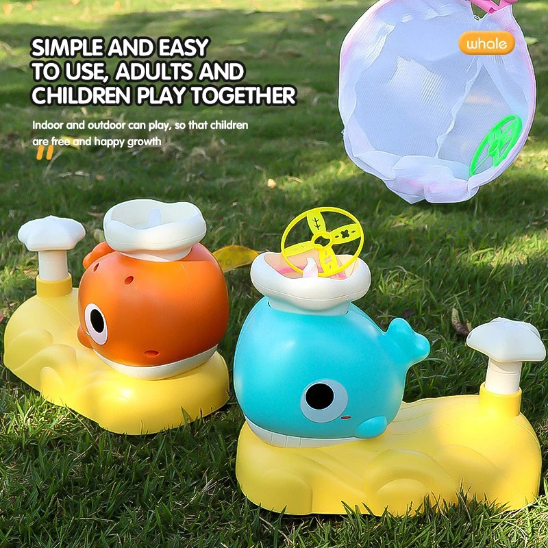 ABS Outdoor Rocket Flying Disc Foot Launcher Toy for Kids