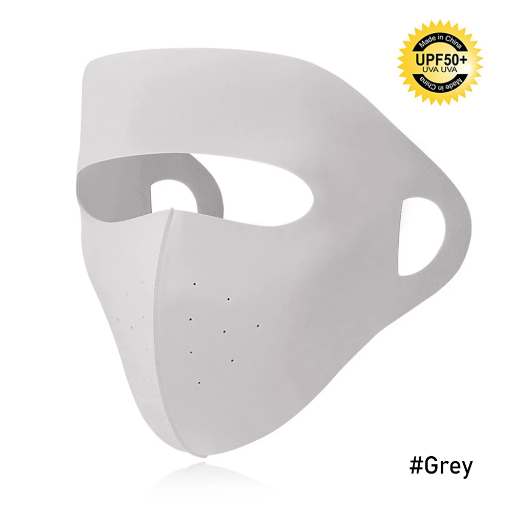 Summer Ice Silk Sunscreen Mask Full Face Sun Protection Mask Forehead