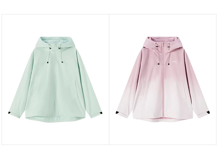 Jacket Women Mid-Length Loose Embroidered Casual And Versatile Spring New Three-Proof Hooded Jacket