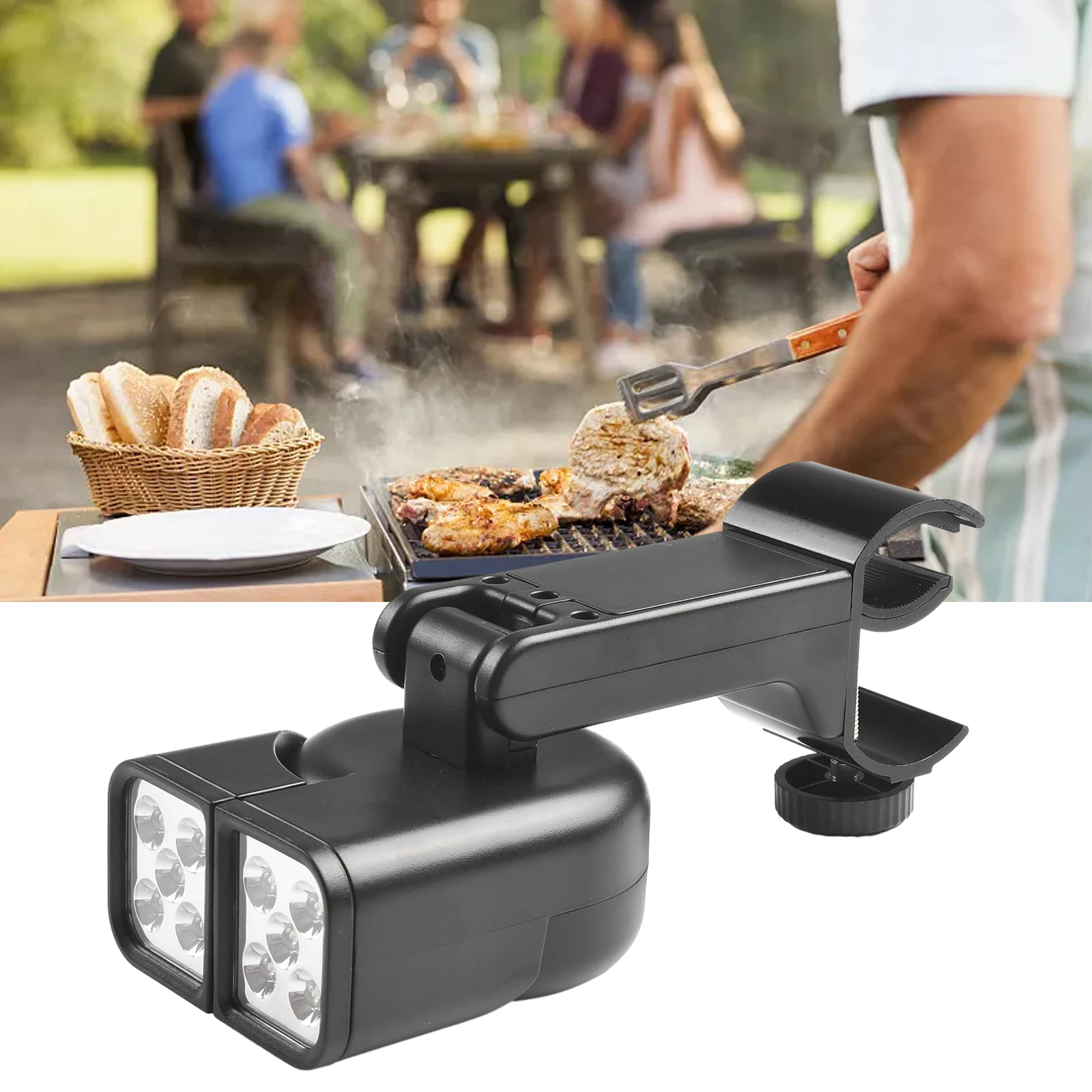 

BBQ Grill Light Barbecue Light Base Barbecue Glass Fiber Nylon Material LED Lamp Super Bright With 10 Super Bright