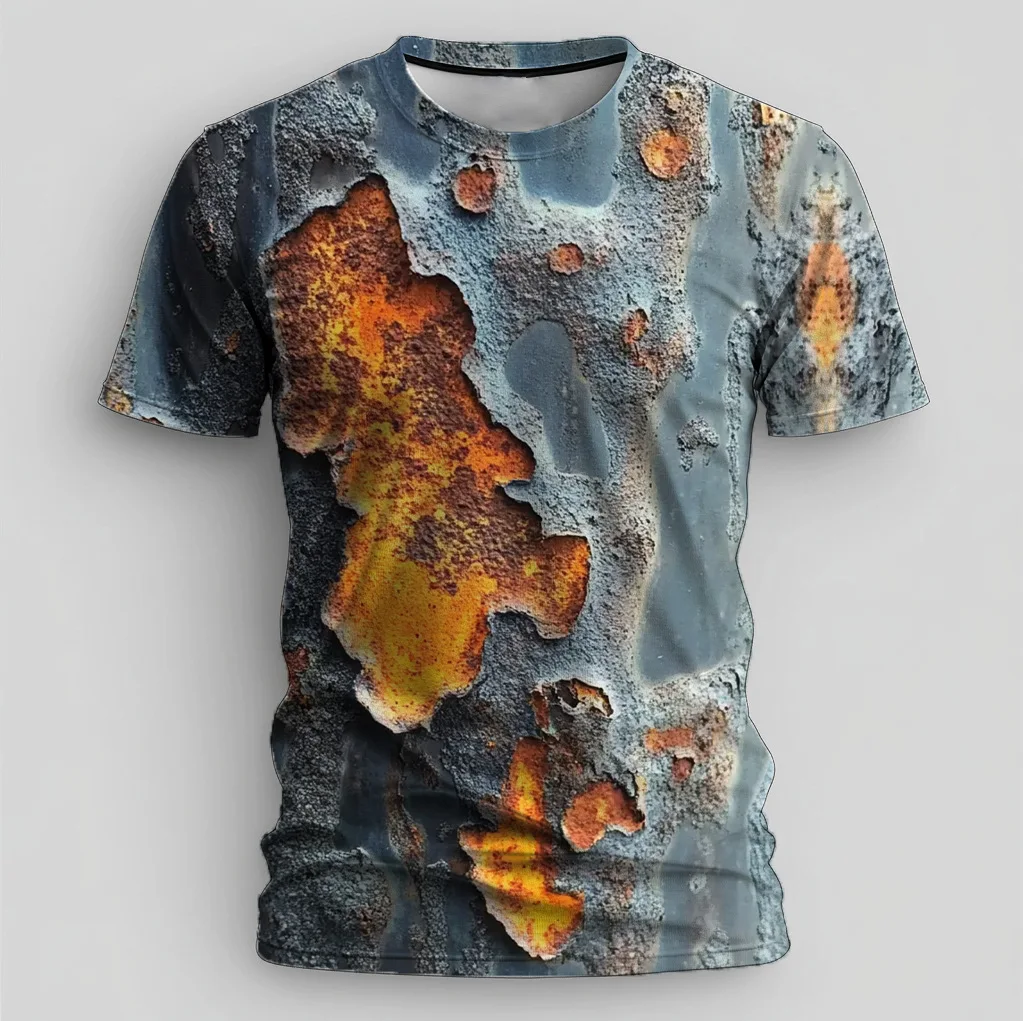 Mens Casual Retro Short Sleeve T Shirt