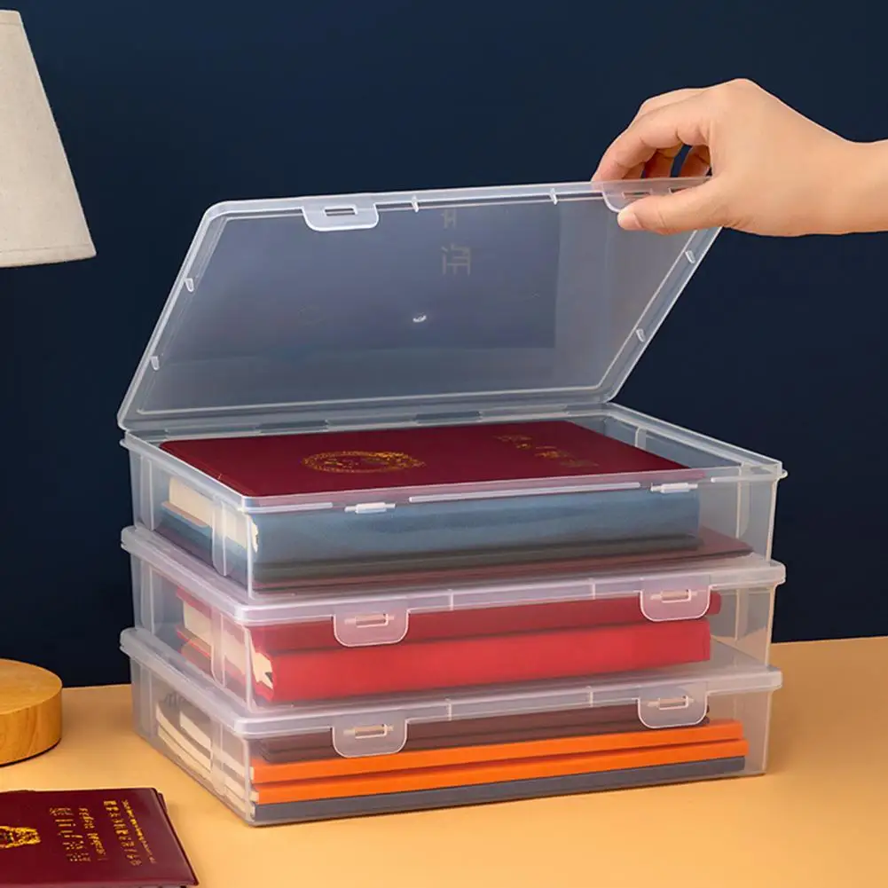 A4-A5-Documents-Storage-Case-Buckle-Design-Transparent-File-Folder ...