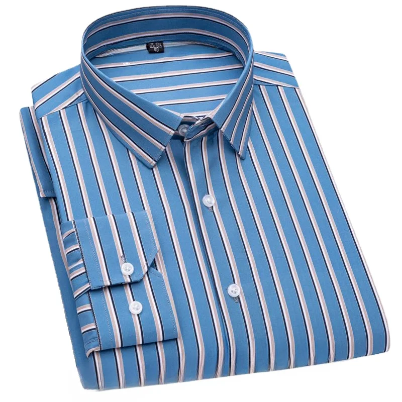 

Lapel Long Sleeve Clothing Striped Floral Letter Printed Pattern Clothes Casual Formal Beach Shirts for Men Hawaiian Tops A84